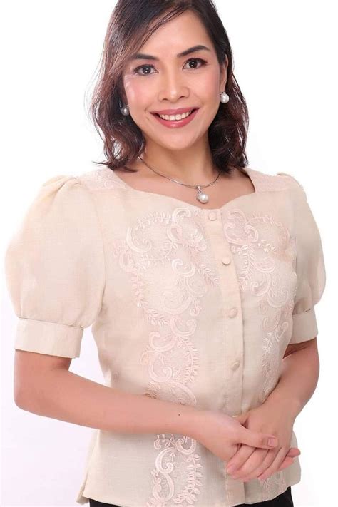 modern filipiniana top blouse